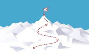 A picture of red path on mountain | SEO for Mental Health Professionals | Simplified SEO