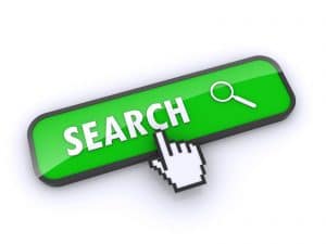 Green search button with white hand curser hovering over it | SEO Services for mental health websites | Simplified SEO Consulting