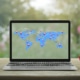 photo of a map on a computer representing telling google where you're located. Learn more SEO tips from an SEO specialist at Simplified SEO Consulting
