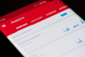 Youtube analytics close up. Keeping track of your data in the Youtube study to help you find SEO keywords. Video and SEO works similar to blogging. In order to rank well on youtube, you need to lear youtube seo. Learn more about video seo today!