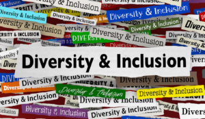 Diversity and inclusion graphic. Creating space for everyone is matters. Learn more about diversity in therapy and branding for your website today!
