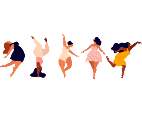 Body positive women dancing. Looking for eating disorder keywords for your private practice website? we can help! We offer seo for eating disorder therapists, coaches, and dieticians.