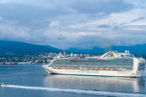 Photo of a princess cruise outside Vancouver, Canada representing the princess cruise we'll bring private practice owners on from LA to Hawaii in July. We'll focus on teaching private practice owners on-page SEO in training sessions.