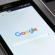 A Samsung tablet displaying the Google search homepage, symbolizing the importance of integrative medicine SEO and SEO consulting services for improving local search visibility in the blog 'Local SEO for Integrative Medicine: How to Dominate Your City’s Search Results'.