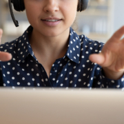 SEO specialist meeting with a therapist over video call, explaining how local seo for therapists and seo for counselors can bring in more ideal clients. The conversation focuses on seo for therapists strategies that happen behind the scenes so the clinician can stay focused on client care.