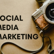 "Social media marketing" near an old camera. Our social media marketing can help your ideal clients find you online. Learn more here from our social media manager.