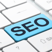 A white keyboard with one bright blue key labeled "SEO." Do you know which keys to press to get your therapy practice ranking higher in search results? SEO for therapists means having the right strategy so that ideal clients can find you with ease.