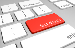 A bold red fact check key on a computer keyboard serves as a visual reminder that verification is a non-negotiable step when using AI-generated content. Building consistent fact-checking habits is one of the most important things helping professionals can do to protect the credibility of their therapist SEO content and their reputation with potential clients. 
